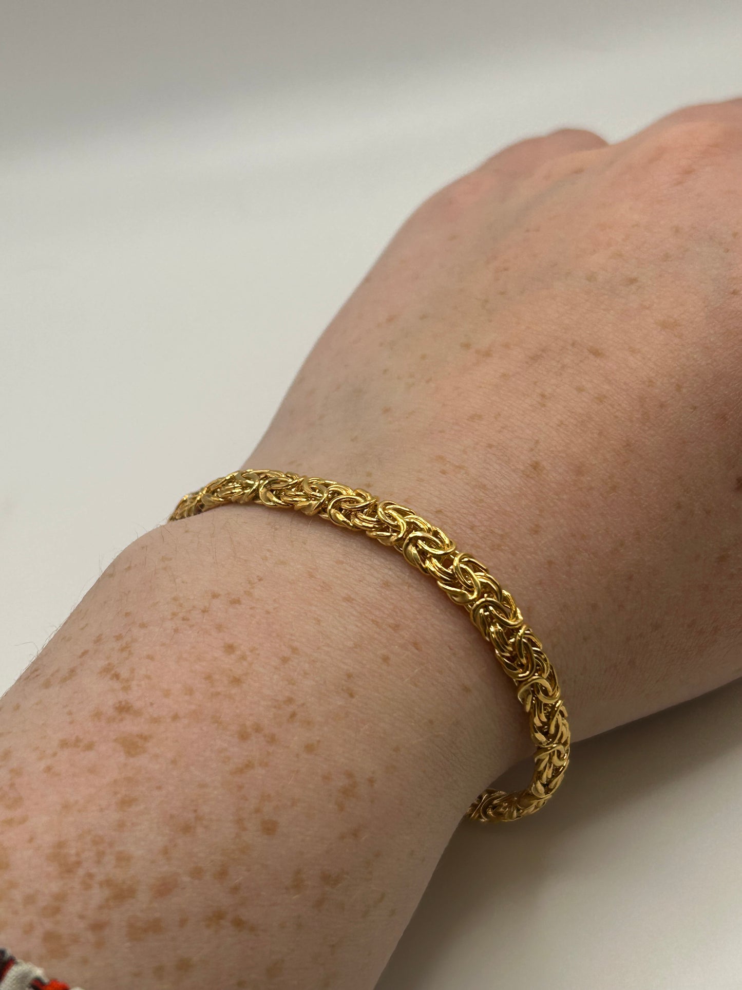 9ct Yellow Gold Bizantine Bracelet